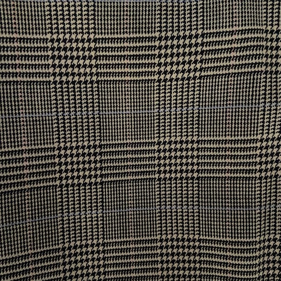 Petite 6 lined pants trousers brown plaid - Picture 7 of 7